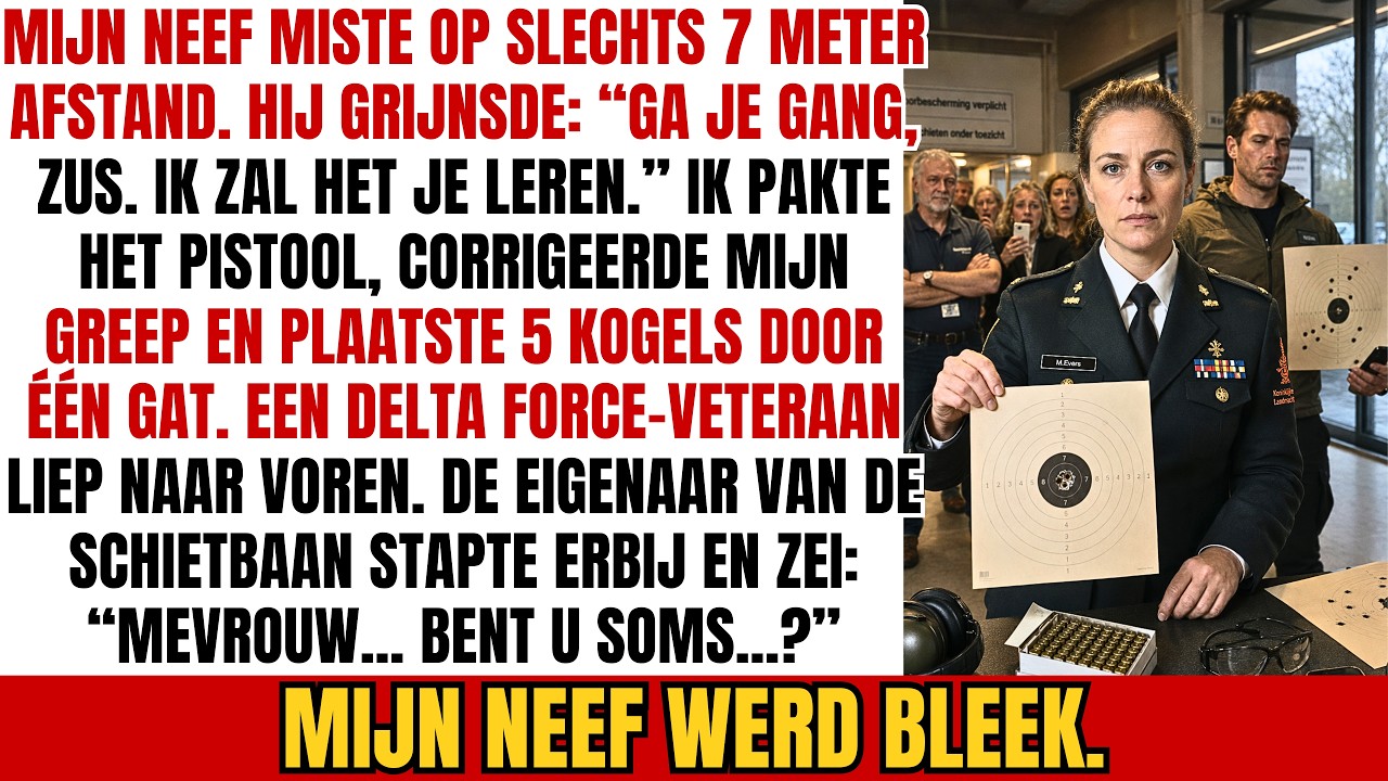 Ik stond op de schietbaan terwijl mijn neef Timo me een Glock aanreikte en voor de hele familie zei: “Maak je geen zorgen, ik leg je straks de basis wel uit.” Iedereen lachte. Niemand verwachtte...