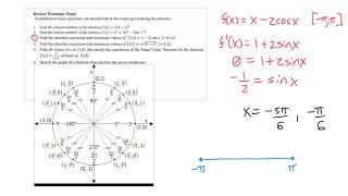 Calculus review sheet problems 1-6, AKA the experience of Enlightenment