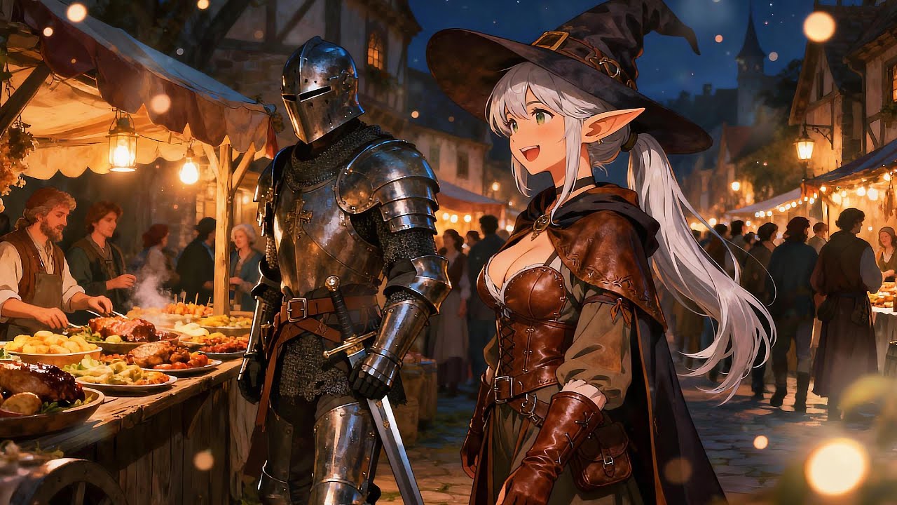 🍖A Feast for Heroes and Villagers⚔️| Fantasy World Adventure Music Vibes | Anime Fantasy BGM🎶