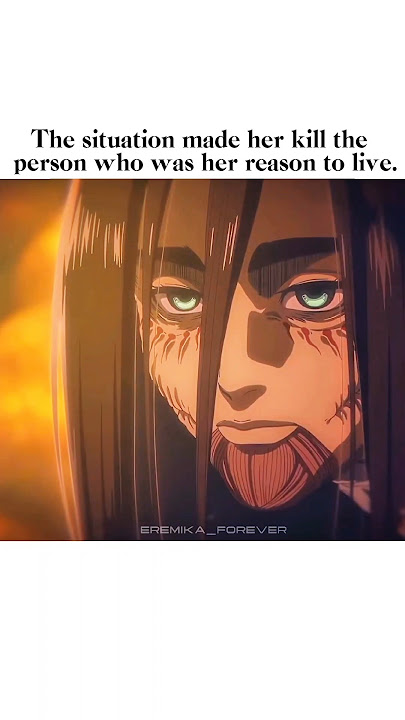 His last breath was, her name 💔😭 #eren #mikasa #aot #anime #eremika #fyp #foryou #love