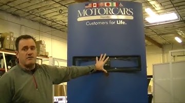 Backlit Retail Kiosk with Monitor Mount and iPad Insert