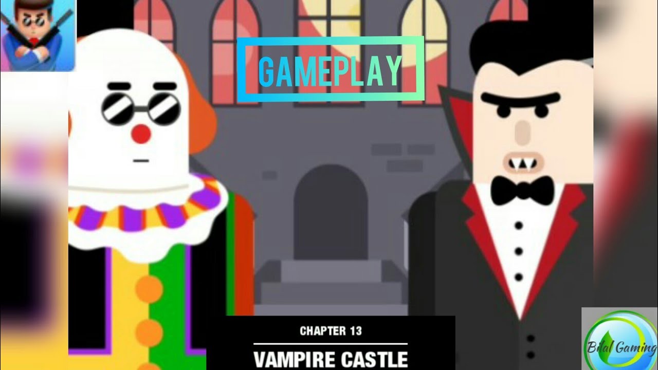 Mr. Bullet Spy Puzzle | Classic Mode: Chapter 13 Vampire Castle (Gameplay) | Bilal Gaming