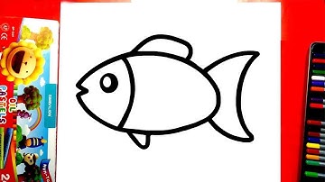 Vẽ con cá đơn giản | Cách vẽ con cá đơn giản nhất | Vẽ con cá cute | Hướng dẫn vẽ con cá dễ nhất