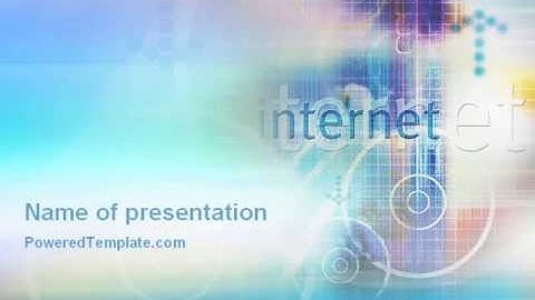 Internet Space PowerPoint Template by PoweredTemplate.com