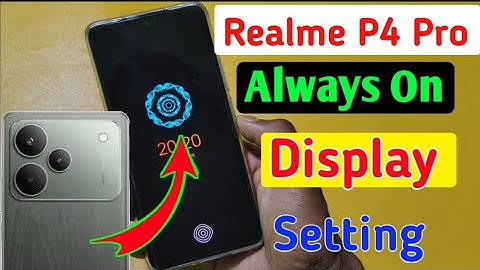Realme p4 pro 5g always on display setting / how to always on display in realme p4 pro me //
