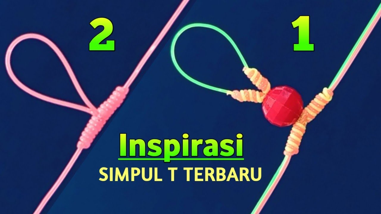 Two How to make a fishing T knot Fishing knots Fishing