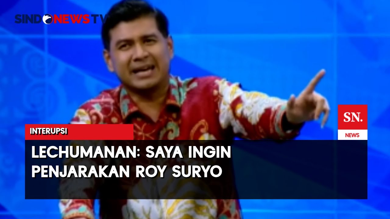 Lechumenan Lechumanan Terang-Terangan Ingin Penjarakan Roy Suryo | Interupsi | 24/ ...