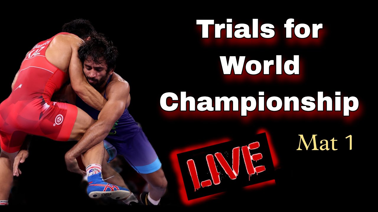Wrestling Trials for World Championship 2022 🛑 Live ( Mat 1 ) YouTube