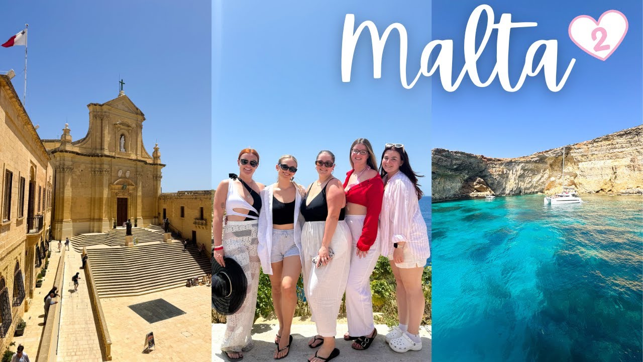 MALTA VLOG 2: Gozo, Comino & The Blue Lagoon Tour! | Girls Trip 2025