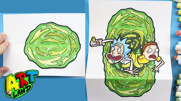 How to Draw a RICK AND MORTY SURPRISE FOLD!!!