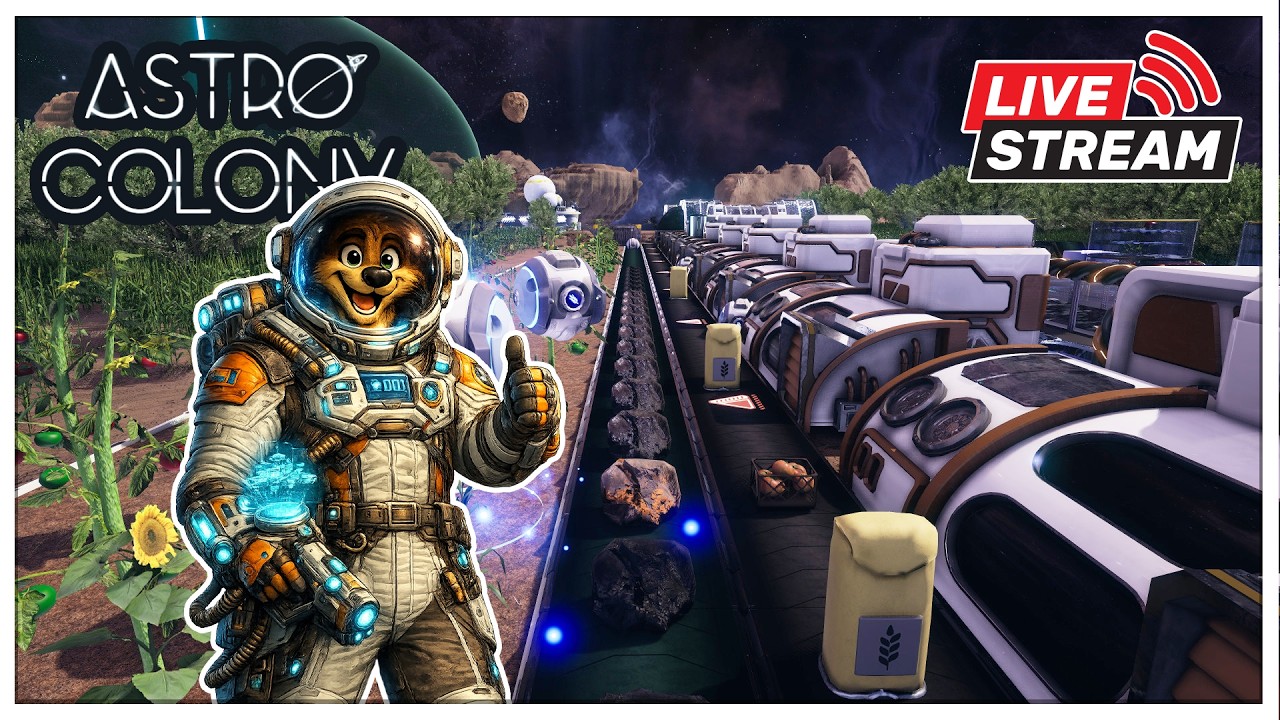 🔴 Building a SPACE Factory… What Could Go Wrong? | Astro Colony Gameplay
