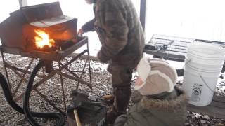 Blacksmithing Part 2  The  Folding Small Game Gambrel