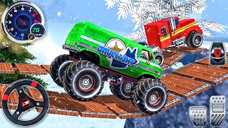 Offroad Monster Truck Driving Simulator - Impossible Jeep Stunts Ramp Racing 3D - Android GamePlay screenshot 3