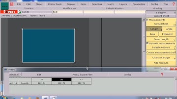 Lectra Modarish F8 function Measurements