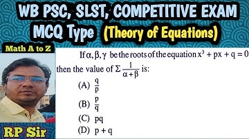 If alpha, beta, gamma be the roots of the equation x^3+px+q=0 then value of summation (1/alpha+beta)