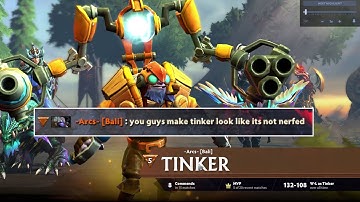 Tinker spammer got cocky then lost | Dota 2 7.36a