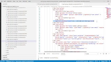 angular demos ignite ui(Input control binding) for angular 8