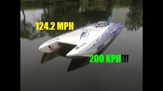 Fastest ZONDA EVER PERIOD!!! 124.2MPH Clean run No flips TFL Racing SSS motor GoPro Hero 10 (200KPH)