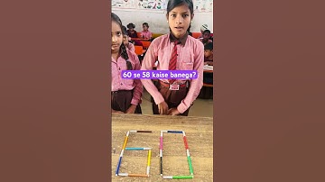 😎||convert 60 into 58||#puzzle #braintest#brainchallange#shortvideo #nipun#shorts#maths
