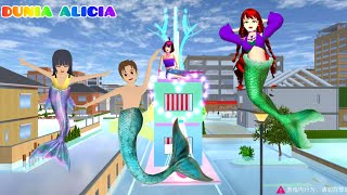 Banjir Karena Putri Duyung Mermaid Raksasa🧜‍♀️ | Yuta Panik Mio Jadi Mermaid | Sakura | Dunia Alicia
