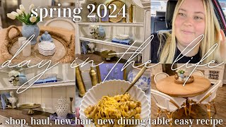 SPRING 2024 DITL | SHOP, HAUL, \& DECORATE | EARLY SUMMER 2024 DECORATE WITH ME | SUMMER DECOR 2024