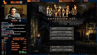 Diablo 2 - HC Necro Speedrun - WR Pace