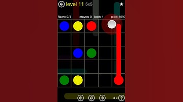 Flow Free Regular Pack 5x5 Level 11 Walkthrough