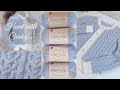 ダイソー毛糸でハートケーブルカーディガン編みました| VLOG | Heart cable cardigan | knitting