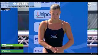 Emilia Nilsson Garip L Grace Reid 3M Spingboard L Championships Rome 2022