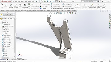 solidworks tutorial LH shifter fork part 74