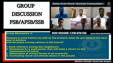 GD - 2 FSB/AFSB/SSB ICG/Assistant Commandant #icg #ssb #ssbinterview #defence #cds #afcat #nda