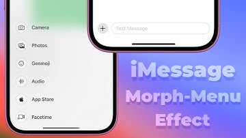 Re-creating iMessage Morph-Menu Effect Using SwiftUI