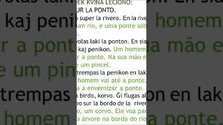 ESPERANTO CURSO BASICO dek sesa leciono (décima sexta lição) #shorts #esperanto #cursoesperanto