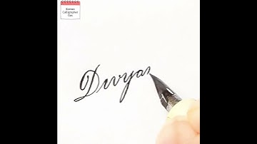 How to Write ‘Divyanshi’ in Calligraphy