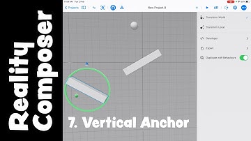 Create a vertical anchor for an Augmented Reality (AR) wall in Reality Composer on the iPad
