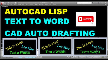 AUTOCAD TEXT TO WORD LISP TEXT LISP