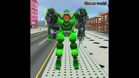 Robot game - Robot, Car, Bus, Jet.. Transforming robot.. #shorts