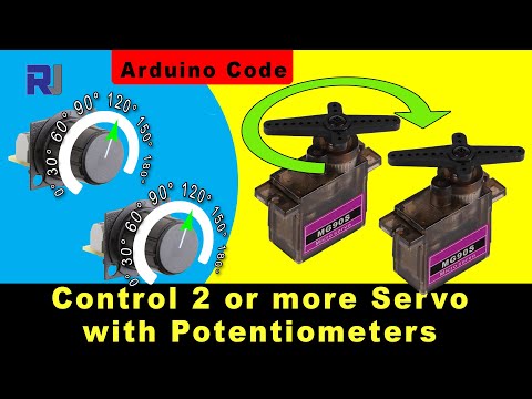 Video: 2 Potentiometers & 2 Servos: Tswj Lub Suab Nrog Arduino: 4 Kauj Ruam