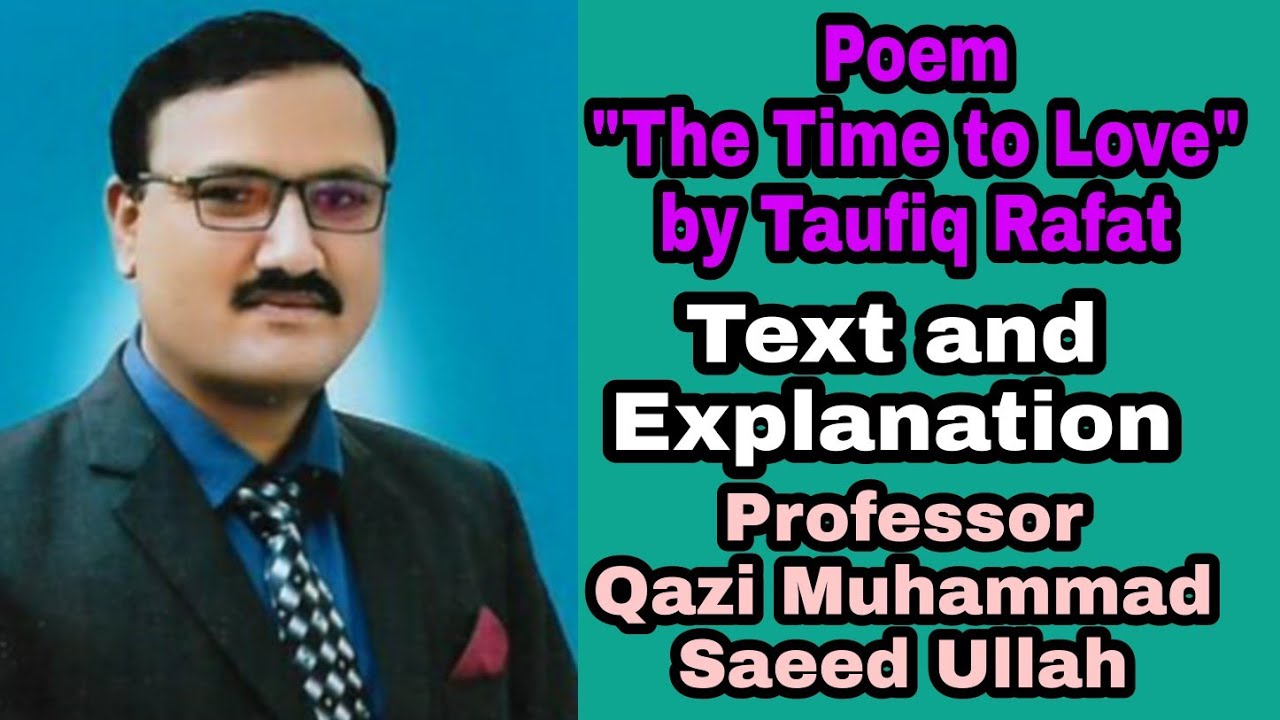 "The Time to Love" by Taufiq Rafat YouTube
