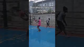 The ground was slippery or something 🌚 #basketball #funny #relatable #shorts