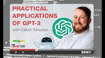 Practical applications for GPT3 | Calum Simpson | Newcastle Coders Group