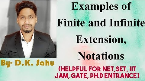 Extension of Field-2[Examples of Finite and Infinte Extension Field, Notation of Extension, Irr(p(x)