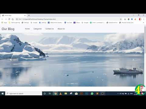 Bootstrap offline linking - Responsive HTML Theme Development using Bootstrap, CSS and JQuery