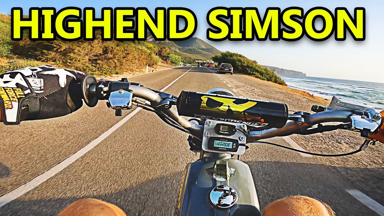 WHEELIE IN EVERY GEAR!! - Simson with 28,5 HP - RAW