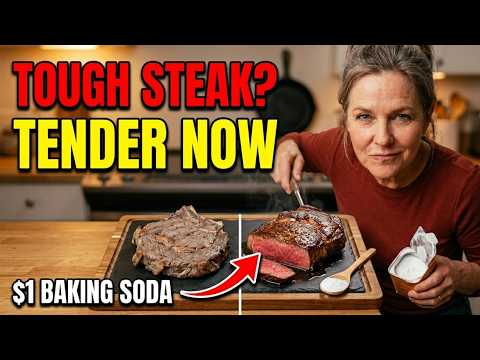 $1 Baking Soda Trick Makes ANY Steak Incredibly Tender. Butchers Have BURIED This for Decades