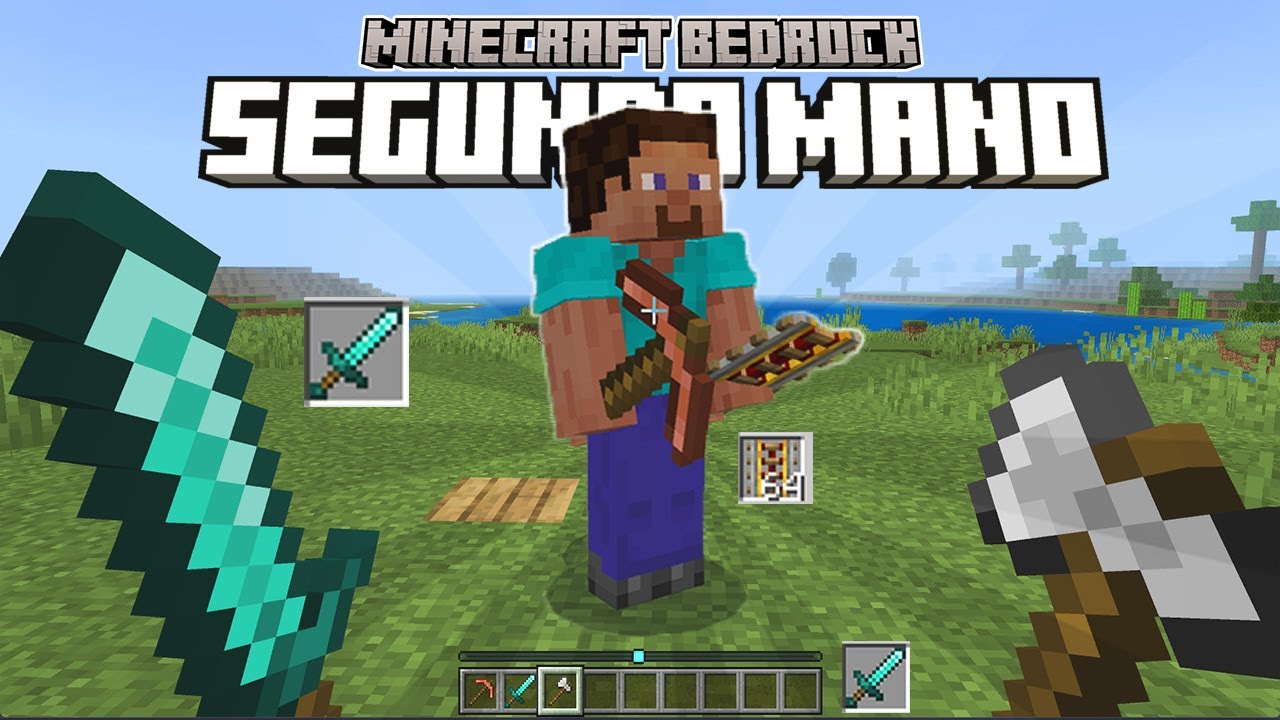 ACTIVA LA SEGUNDA MANO EN MINECRAFT 1.21.130 OFICIAL Bedrock