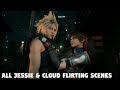 Final Fantasy 7 REMAKE - ALL Jessie & Cloud Flirting scenes