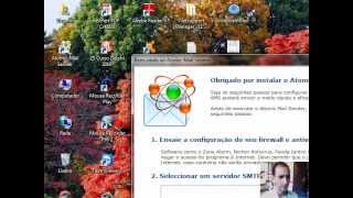 Atomic Mail Sender tutorial de instalação. Configuração de SMTP