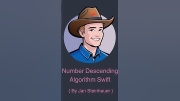 👨‍💻 Rearranging Numbers in Descending Order in Swift | Algorithm & Data Structures 🚀