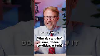 What do you think? #Drunk, high, or a medical problem? Or some combination? #law #attorney #crime